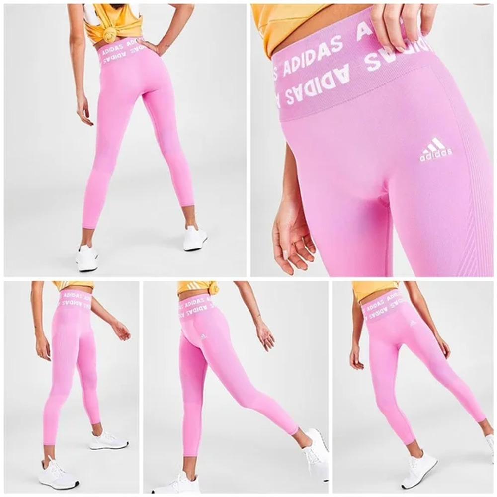 Adidas Training Aeroknit 7/8 High-Rise Tights Size XS Flaw